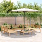 vidaXL 6-delige Loungeset pallet massief acaciahout, Tuin en Terras, Verzenden, Nieuw, Hardhout, Loungeset