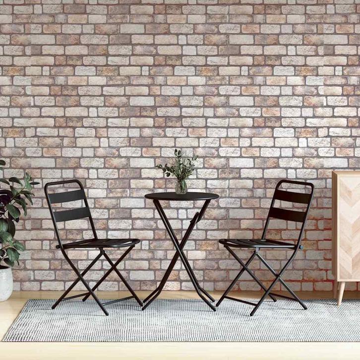 vidaXL Wandpanelen 10 st 3D 100x50 cm EPS lichtbruin, Doe-het-zelf en Verbouw, Platen en Panelen, Nieuw, Verzenden