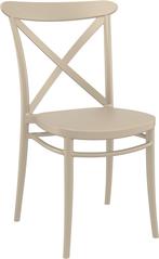 Tuinstoel - Stapelbaar - Taupe - Cross - Siesta, Verzenden, Nieuw