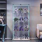 Witte Glazen Vitrinekast met LED Licht en Slot 78,5x35x163 c, Verzenden, Nieuw in verpakking