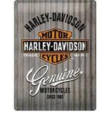 Harley-davidson reclamebord genuine motorcycles, Verzenden, Nieuw
