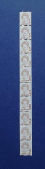 Nederland - ZELDZAAM Rolzegel Beatrix 80ct in strip van 10, Postzegels en Munten, Postzegels | Nederland, Gestempeld