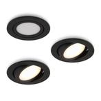 Ledisons LED-inbouwspot Opaco zwart 5W dimbaar IP54 2700K, Nieuw