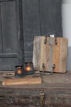 Houten tray met handvat 25 x 25 cm, Huis en Inrichting, Woonaccessoires | Kransen, Ophalen of Verzenden, Nieuw