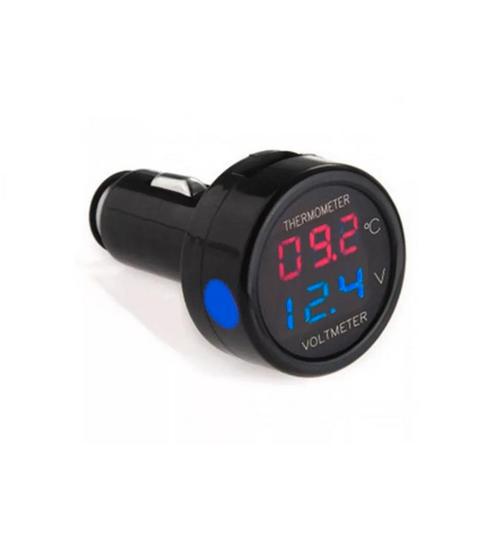 Autoaccu voltmeter + thermometer - Voor 12V en 24V accus -, Doe-het-zelf en Verbouw, Overige Doe-het-zelf en Verbouw, Nieuw, Ophalen of Verzenden