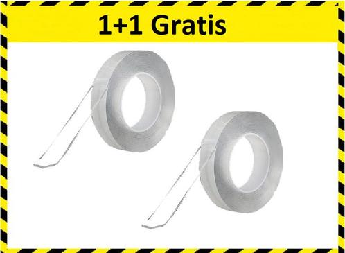 Herbruikbaar dubbelzijdig nano tape - 3 Meter - Transparant-, Doe-het-zelf en Verbouw, IJzerwaren en Bevestigingsmiddelen, Nieuw