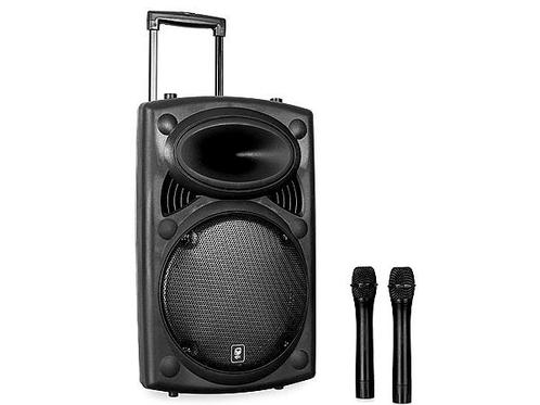 Qtx QR15PA Mobiele Speaker 15 800W USB/SD/VHF, Muziek en Instrumenten, Microfoons, Overige typen, Nieuw, Verzenden