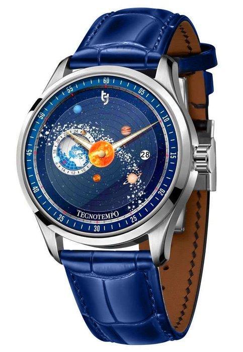 Tecnotempo - Automatic Dynamic Solar System - Designed by, Sieraden, Tassen en Uiterlijk, Horloges | Heren