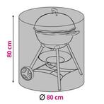 BBQ hoes | Rond | Ø 80 x 80 cm (PP, Grijs), Verzenden, Nieuw