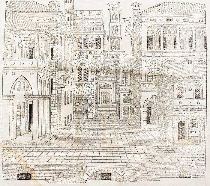 Serlio - Primo e Secondo Libro dArchitettura - 1545, Antiek en Kunst, Antiek | Boeken en Bijbels