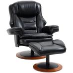 TRUUSK Relaxfauteuil Met Poef, Relaxfauteuil, 360° Draaibaar, Verzenden, Nieuw