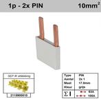 Sep kam pin 1 fase 2 polig 17,8mm grijs, Ophalen of Verzenden, Nieuw
