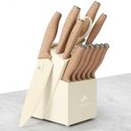 Lugia Messenset - Messenblok 13 delig - Broodmes, Koksmes,, Huis en Inrichting, Keuken | Bestek, Ophalen of Verzenden, Zo goed als nieuw