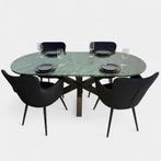 supersale €1500 Verdi Alpi marmer eetkamertafel Plat Ovaal, Huis en Inrichting, Tafels | Eettafels, 100 tot 150 cm, 150 tot 200 cm