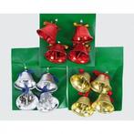 Kerstklokken Christmasbell 4 stuks - blauw Kerstklokken, Ophalen of Verzenden, Nieuw