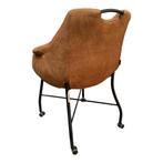 MX Sofa Eetkamerstoel Metric | Cognac | Microvezel stof, Ophalen, Nieuw, Industrieel