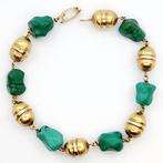 Armband - 18 karaat Geel goud - 30.00ct. tw. Turquoise, Sieraden, Tassen en Uiterlijk, Armbanden, Nieuw