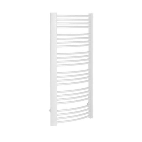 Handdoekradiator Sapho Egeon Gebogen 59.5x123.8 cm Wit, Doe-het-zelf en Verbouw, Sanitair, Overige typen, Nieuw, Ophalen of Verzenden