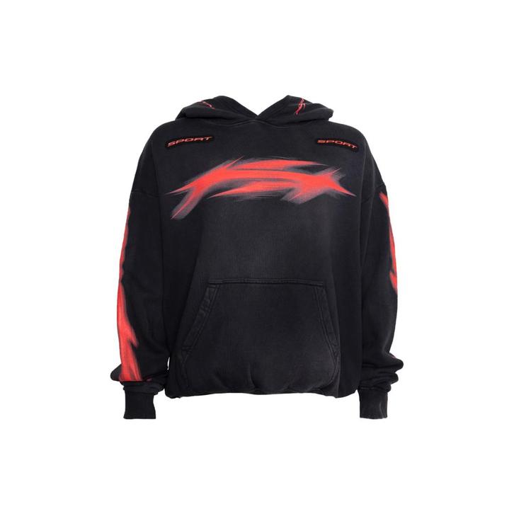 Hellstar Motion Blur Hoodie Zwart - Diverse maten, Kleding | Heren, Truien en Vesten, Zwart, Ophalen of Verzenden