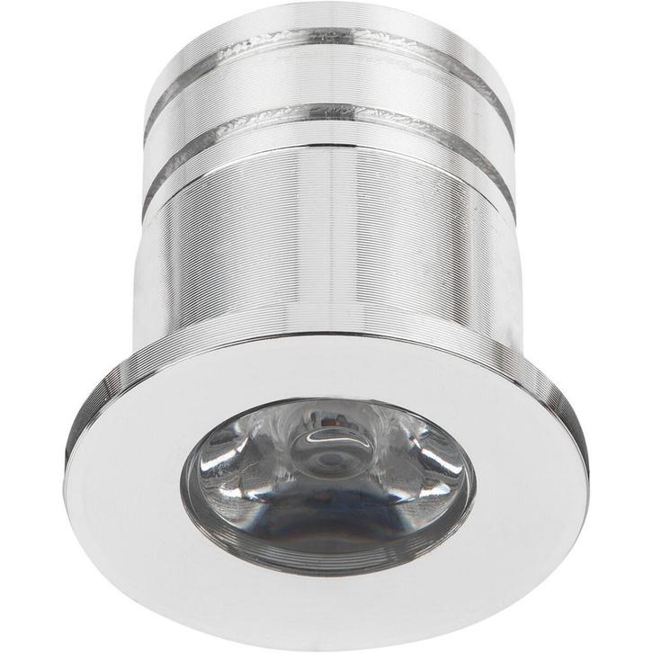 LED Mini Spot Dimbaar - 3W - Zilver - Aluminium - Ø31mm, Huis en Inrichting, Lampen | Spots, Plafondspot of Wandspot, Nieuw, Led