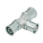 MultiTubo Persfitting metaal vertind T-stuk 40 x 25 x 40 mm, Doe-het-zelf en Verbouw, Buizen en Afvoer, Ophalen of Verzenden, Nieuw