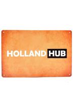 Metalen Wandbord - Nederland - Holland Hub, Antiek en Kunst, Ophalen of Verzenden