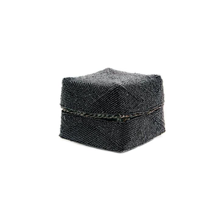 De Kralenmand - Zwart - Small, Huis en Inrichting, Woonaccessoires | Schalen en Manden, Verzenden