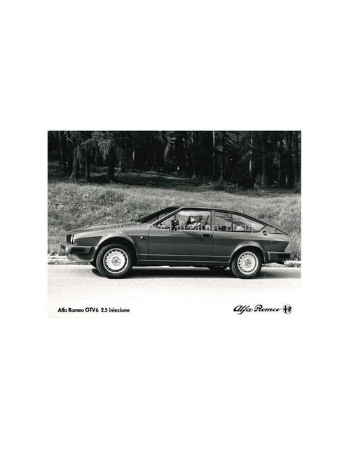 1980 ALFA ROMEO GTV6 2.5 INIEZIONE PERSFOTO, Boeken, Auto's | Folders en Tijdschriften, Alfa Romeo