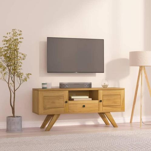 vidaXL Tv-meubel 110x30x50 cm massief teakhout, Huis en Inrichting, Kasten | Televisiemeubels, 25 tot 50 cm, Nieuw, Overige houtsoorten