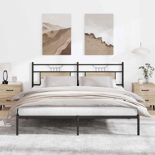 vidaXL Bedframe zonder matras hout sonoma eikenkleurig, Huis en Inrichting, Slaapkamer | Bedden, 160 cm, 200 cm, Bruin, Tweepersoons