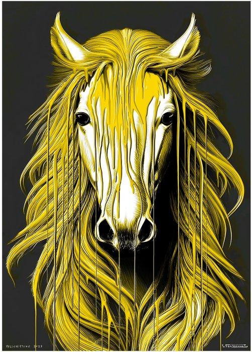 Giuseppe Fortunato (1956) - Yellowston, Antiek en Kunst, Kunst | Schilderijen | Modern