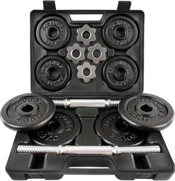 ScSPORTS® 20 kg Halterset - Dumbbell Set met koffer - korte beschikbaar voor biedingen