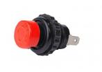 Schakelaar Push-Button 2 Polig - 5A 12-24V - Rood Rond, Hobby en Vrije tijd, Elektronica-componenten, Ophalen of Verzenden, Nieuw