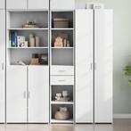 vidaXL buffetkast 40x42,5x185 cm bewerkt hout wit, Huis en Inrichting, Kasten | Buffetkasten, Minder dan 50 cm, Verzenden, Nieuw