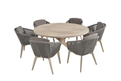 4 Seasons Outdoor Santander tuinset met Louvre tafel 160 cm, Tuin en Terras, Tuinsets en Loungesets, Ophalen of Verzenden