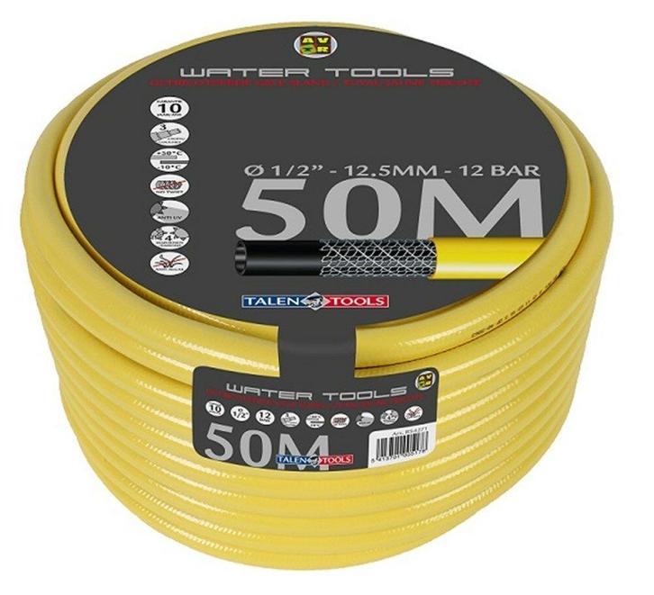 Talen Tools getricoteerde gele slang High Twist Resistant, Tuin en Terras, Hand-tuingereedschap, Ophalen of Verzenden