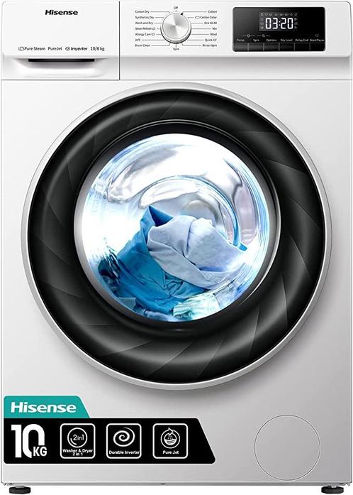Hisense Wdqa1014evjm Was-droogcombi 10kg - 6kg 1400t, Witgoed en Apparatuur, Was-droogcombinaties, Nieuw, 85 tot 90 cm, Ophalen of Verzenden