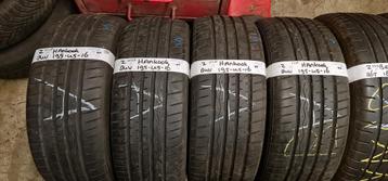 4x 195-45-16 Hankook Zomer 6.7mm €40 Per Band 195 45 16 beschikbaar voor biedingen