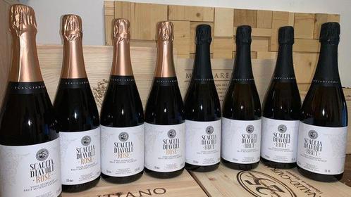 Scacciadiavoli: 4x Metodo Classico Brut, 4x Rosé - Umbrië -, Verzamelen, Wijnen