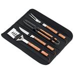 Déglon 4-delige barbecue set – luxe bubinga hout – met, Ophalen of Verzenden, Nieuw