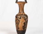 Oud-Grieks Campanian Pottery Red Figures Bail Amfora met TL,