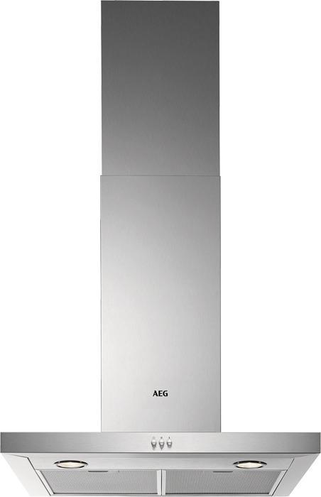 AEG DBE0600M afzuigkap wand roestvrijstaal, Witgoed en Apparatuur, Afzuigkappen, Vrijstaand, Wandschouwkap, Nieuw, Recirculatie