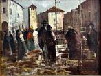Angelo DallOca Bianca (1858–1942), a firma di - Il Mercato, Antiek en Kunst, Kunst | Schilderijen | Klassiek