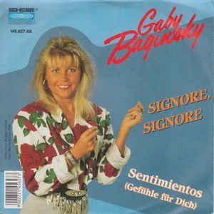 Single vinyl / 7 inch - Gaby Baginsky - Signore, Signore, Cd's en Dvd's, Vinyl Singles, Zo goed als nieuw, Verzenden