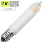 Reserve Kerstlampjes E10 LED Filament Kaars - 7 stuks -, Verzenden, Nieuw