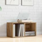 vidaXL LP Opbergbox 69,5x34x36 cm bewerkt hout artisanaal, Huis en Inrichting, Woonaccessoires | Cd- en Dvd-rekken, Verzenden