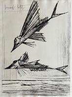 Bernard Buffet (1928-1999) - Poissons-volants - Pointe-sèche