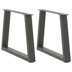vidaXL Eettafelpoten 2 st V-vormig 50x(42-43,3) cm staal, Verzenden, Nieuw