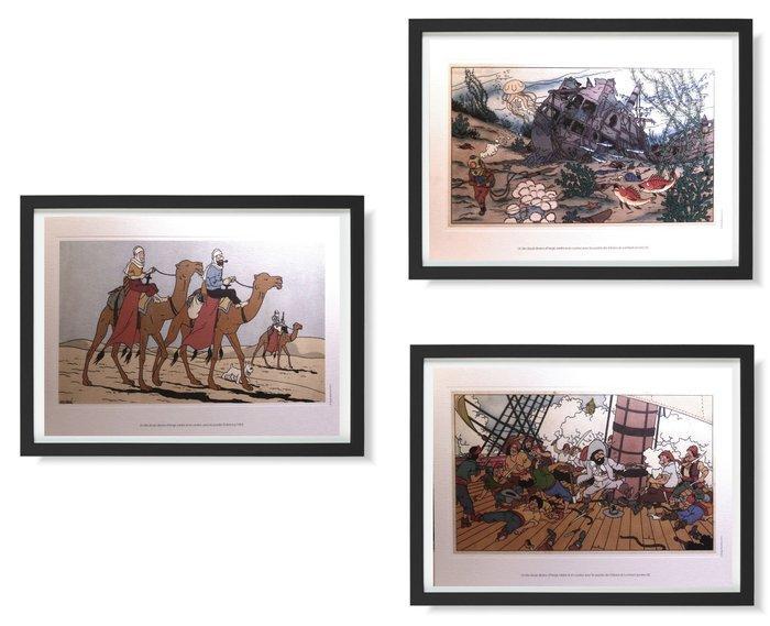 Moulinsart - Tintin - Rare - 3 Lithographies - Dessins, Boeken, Strips | Comics