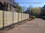 Hout beton schutting | 21 planks tuinscherm | incl plaatsen, Tuin en Terras, Nieuw, Hout, 1 tot 2 meter